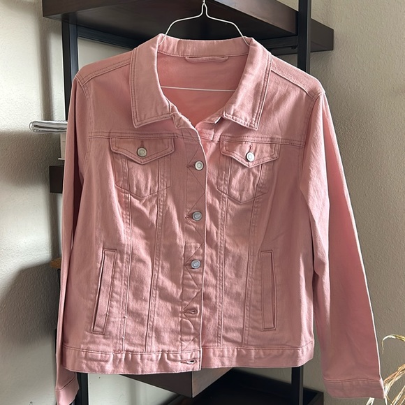 Jackets & Blazers - Pink Denim Jacket